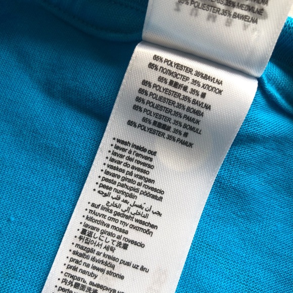 Zumba Wear Fitness Logo Graphics One Size Fits Most Blue T-Shirt Short Sleeves - Picture 4 of 15